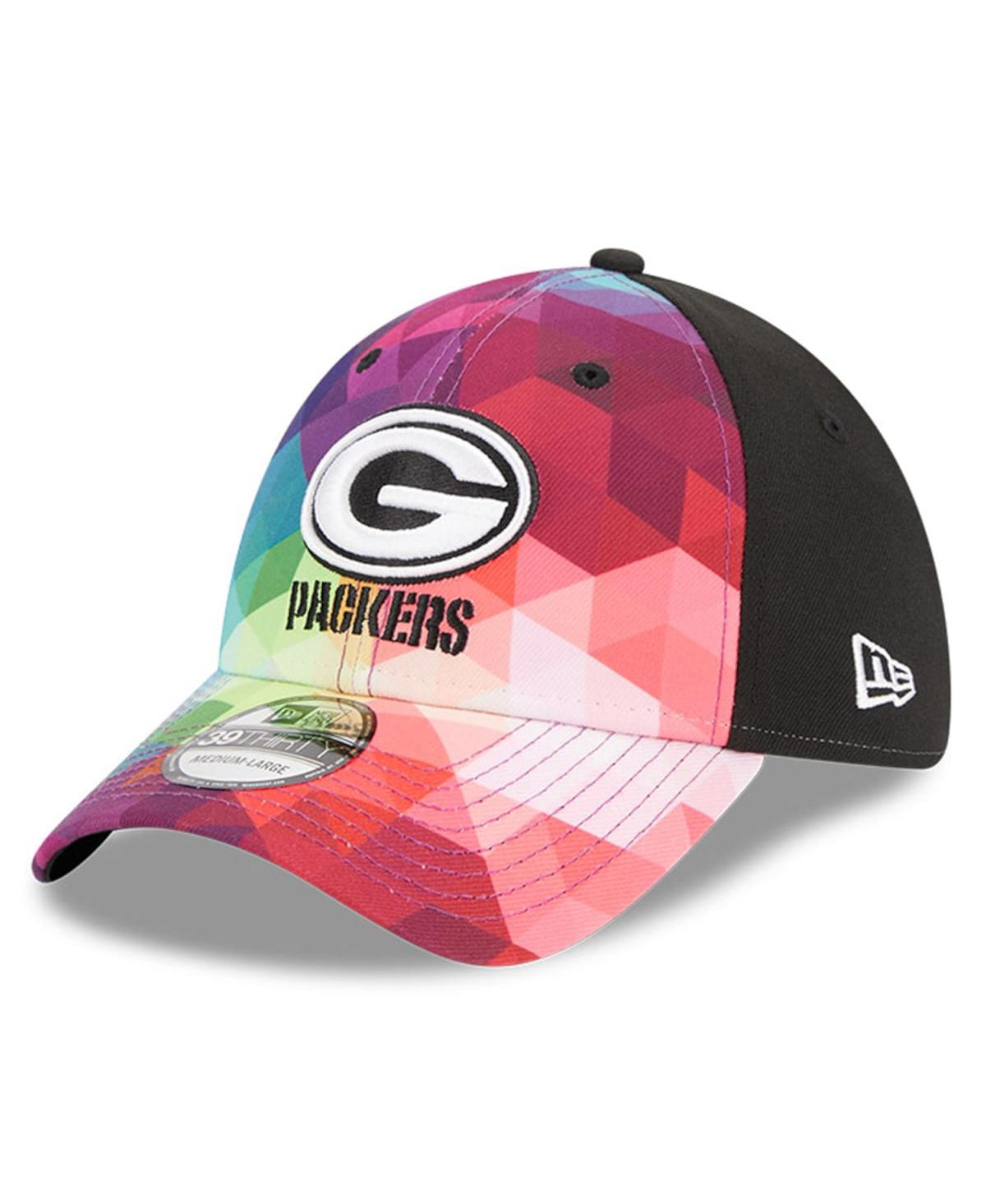 New Era Men's And Women's  Multicolor, Black Green Bay Packers 2023 Nfl Crucial Catch 39thirty Flex H In Multicolor,black