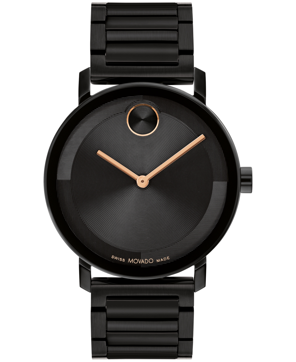 Men's Bold Evolution 2.0 Swiss Quartz Ionic Plated Black Steel Watch 40mm - Black