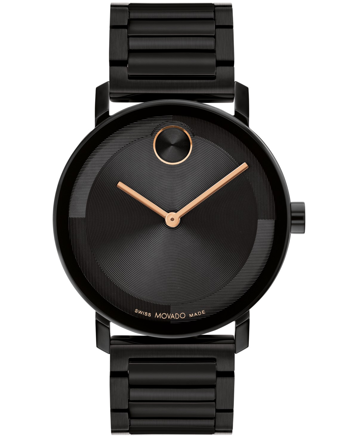 Movado Men's Bold Evolution 2.0 Swiss Quartz Ionic Plated Black Steel Watch 40mm — фото 1