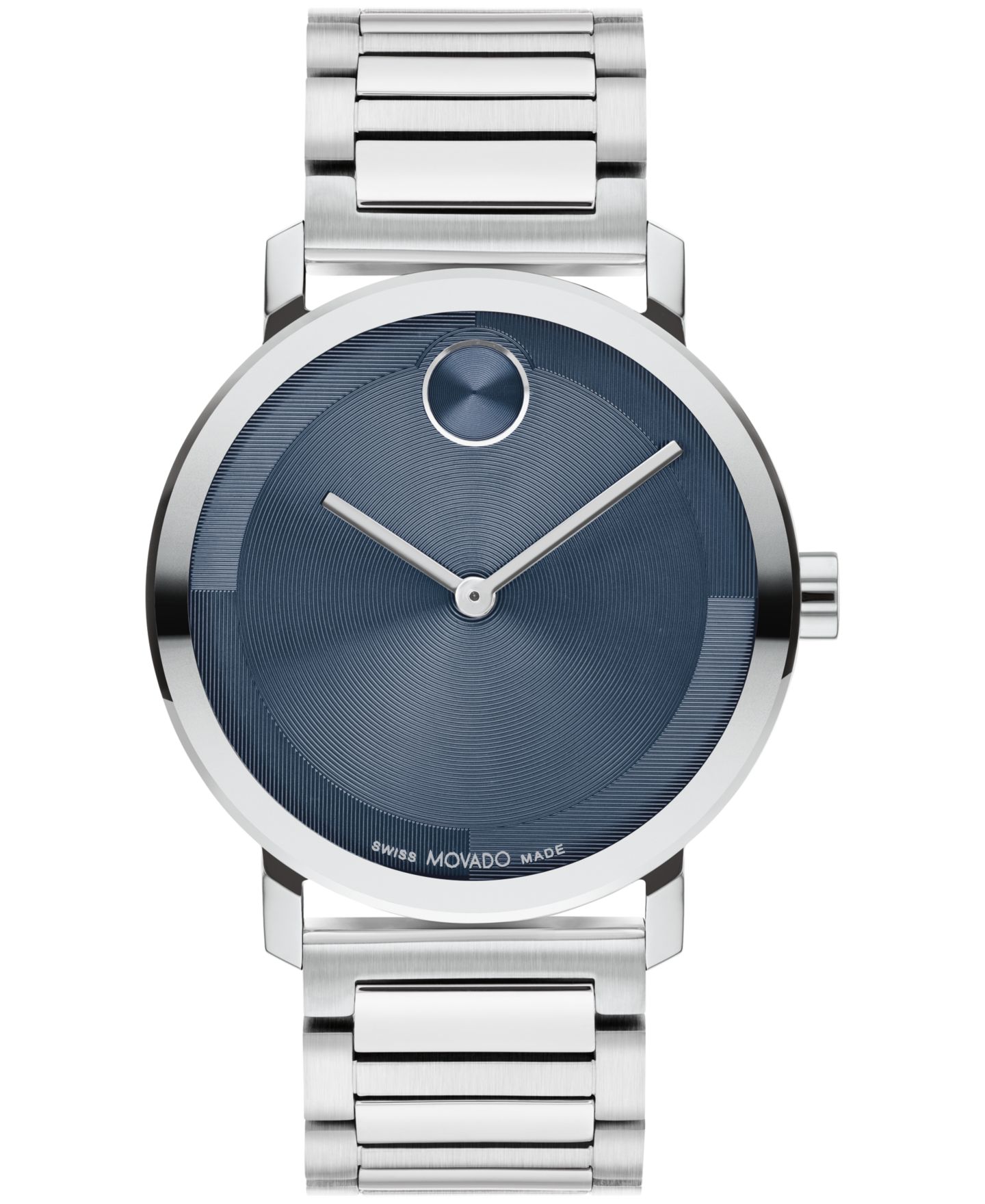 Мужские часы Movado Bold Evolution 2.0 Swiss Quartz Silver-Tone Stainless Steel Watch 40mm — фото 1