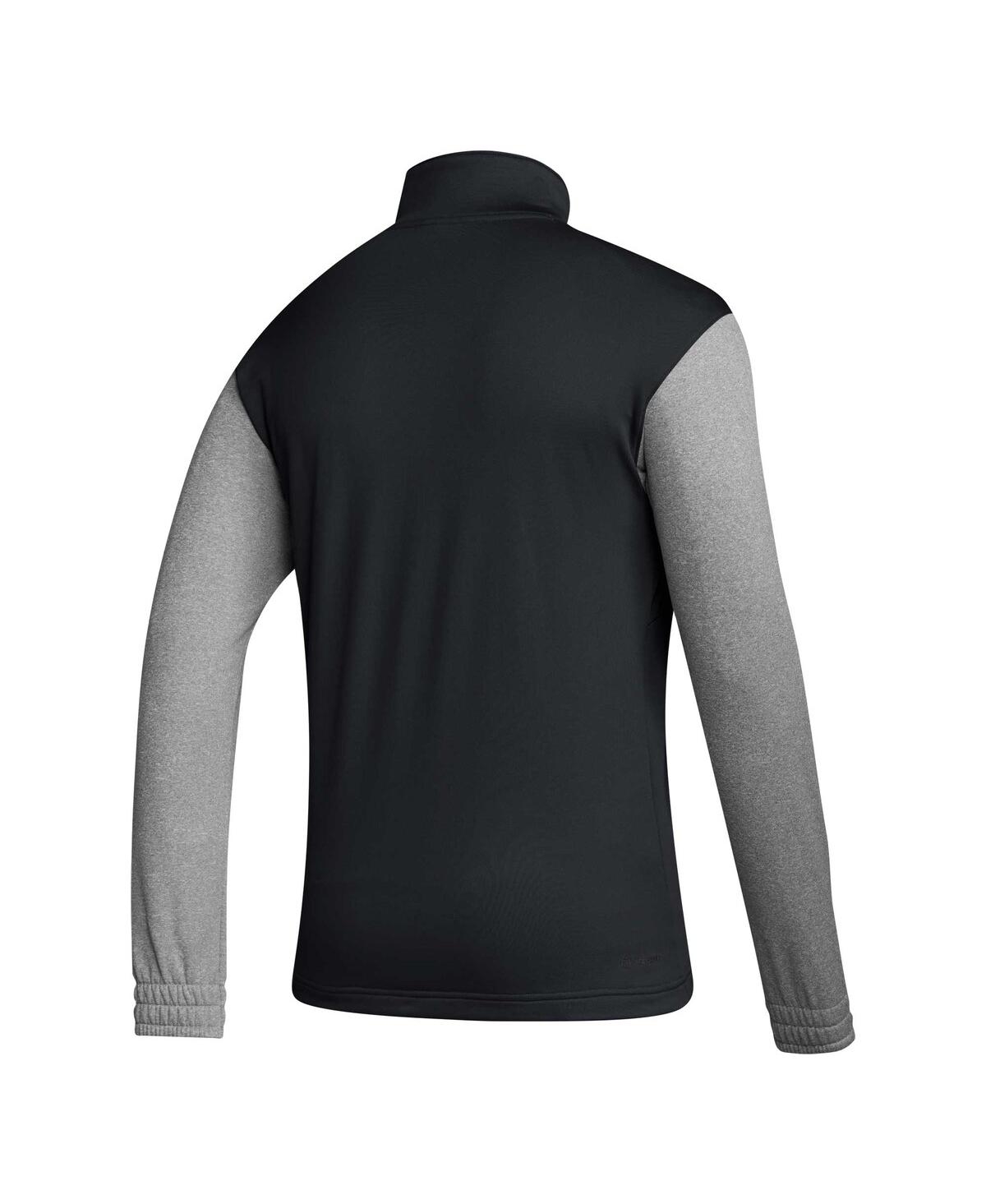 Men's adidasTexas A&M Aggies Sideline Aeroready Half-Zip Top - Black