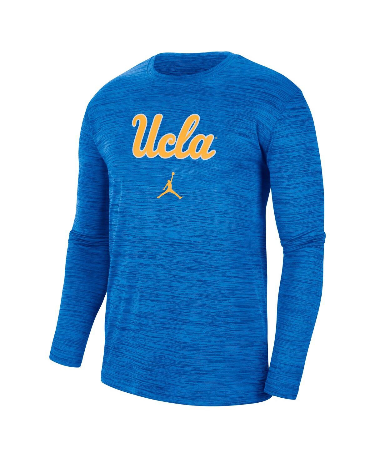 Shop Jordan Men's  Blue Ucla Bruins Team Velocity Performance Long Sleeve T-shirt