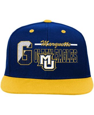 Big Boys and Girls Navy Marquette Golden Eagles Varsity Letter Snapback Hat