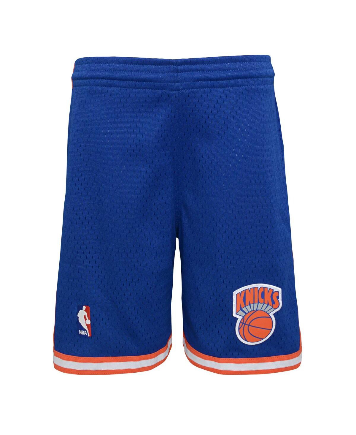 Mitchell & Ness Big Boys  Royal New York Knicks Hardwood Classics Swingman Shorts In Royal