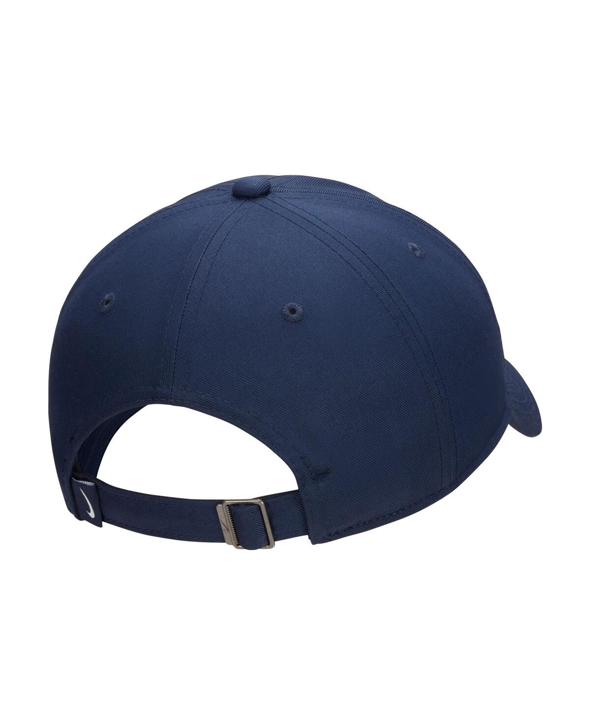 Nike Men's  Navy Swoosh Lifestyle Club Adjustable Performance Hat In Navy