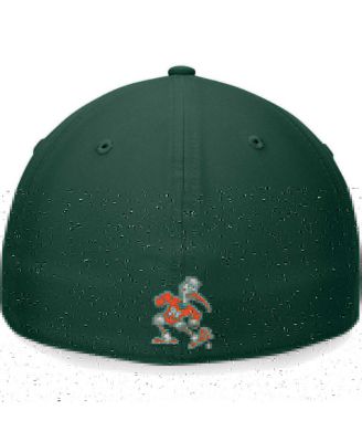 Men's Green Miami Hurricanes Deluxe Flex Hat