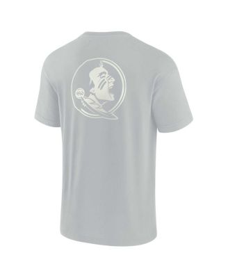 Men's and Women's Gray Florida State Seminoles Super Soft Short Sleeve T-shirt