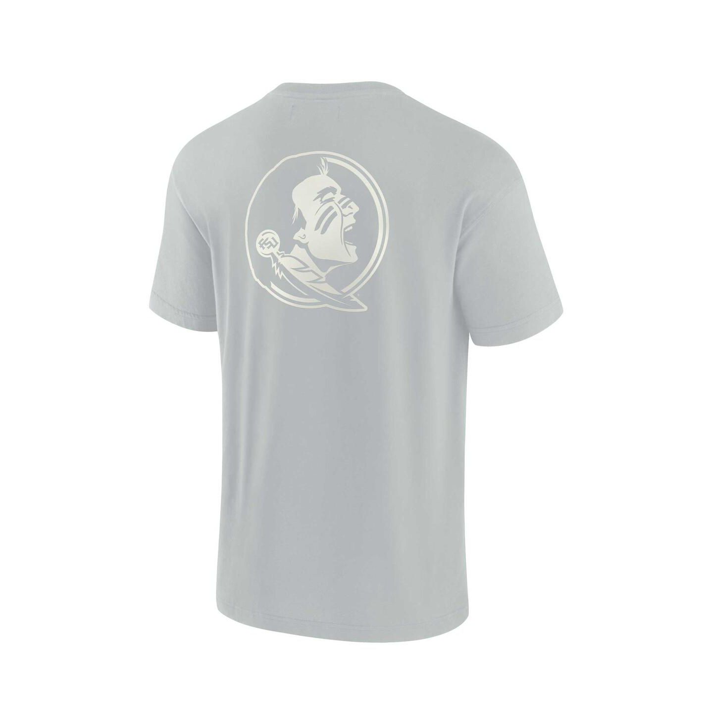 Футболка Fanatics Signature Gray Florida State Seminoles Super Soft Short Sleeve — фото 3