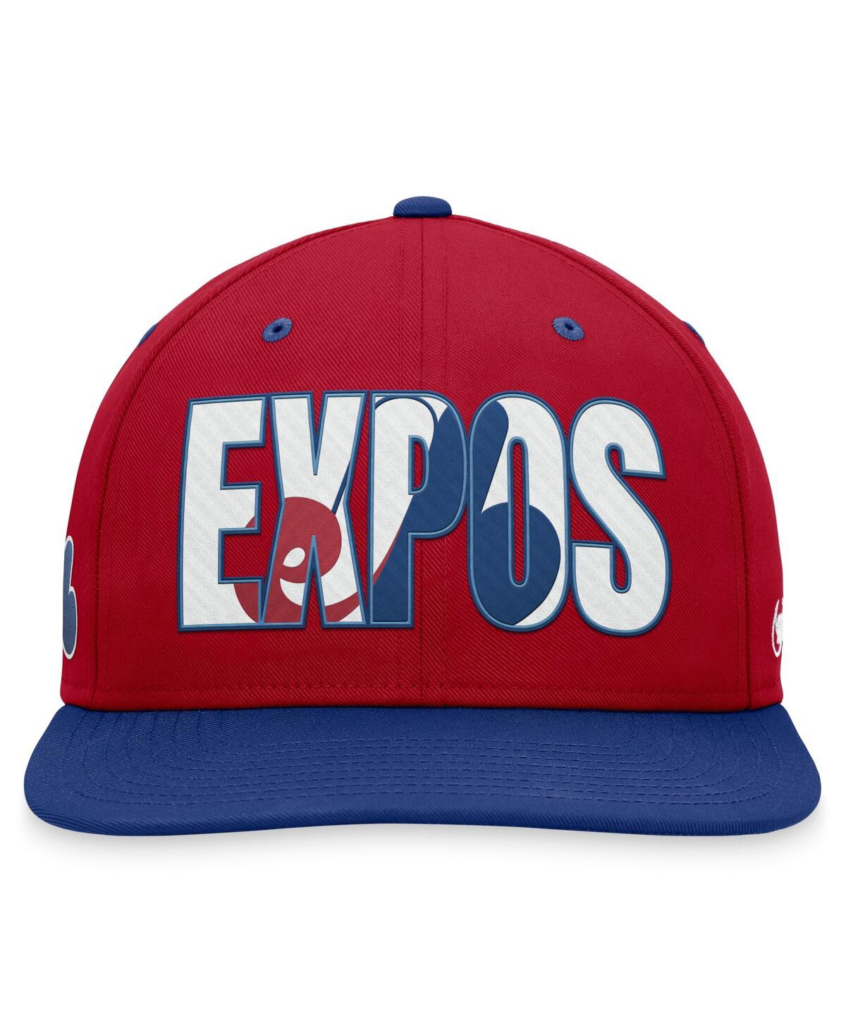 Shop Nike Men's  Red Montreal Expos Cooperstown Collection Pro Snapback Hat