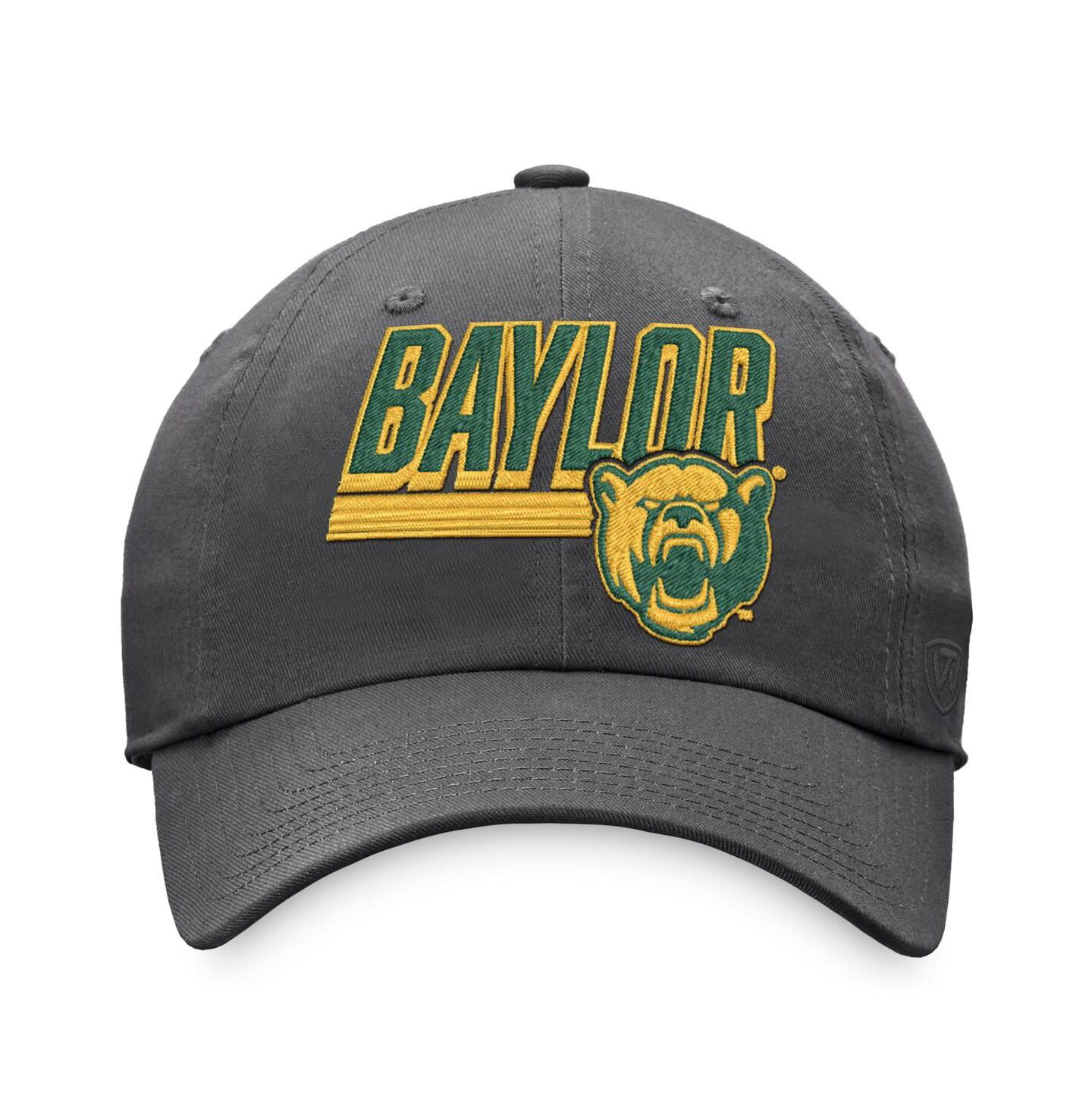 Мужская кепка Top of the World Charcoal Baylor Bears Slice Adjustable Hat — фото 2