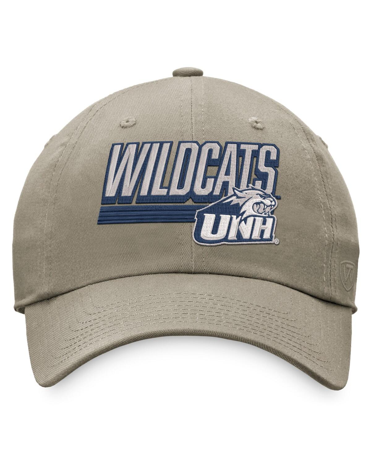 Shop Top Of The World Men's  Khaki New Hampshire Wildcats Slice Adjustable Hat