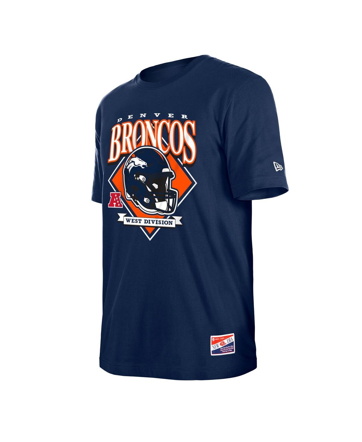 NEW ERA MEN'S NEW ERA NAVY DENVER BRONCOS TEAM LOGO T-SHIRT 