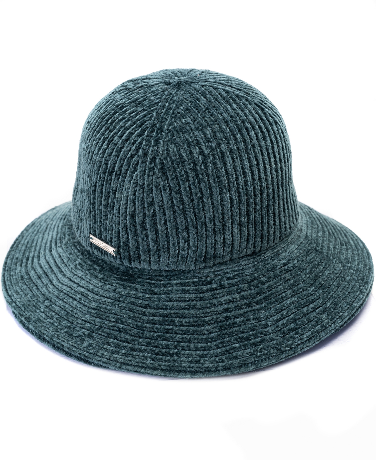 Vince Camuto Ribbed Chenille Cloche In Teal