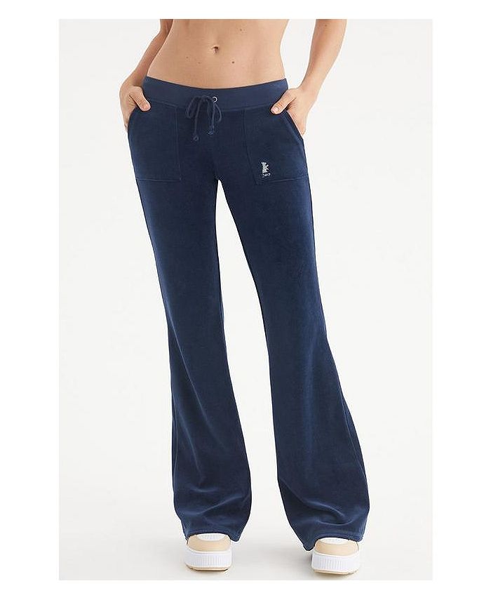 Juicy Couture Women's Essential Legging with Pockets, Baja Blue