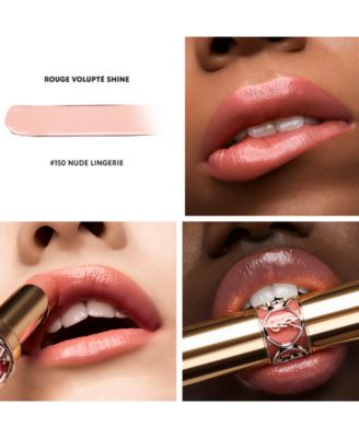 Rouge Volupte Shine Ysl Lip Wardrobe Laurent Rouge Yves Saint