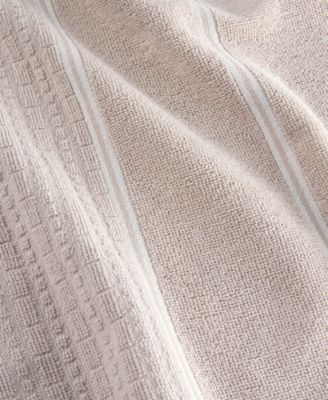 Botanical Stripe Kitchen Towels 4-Pack Set,  17" x 28"