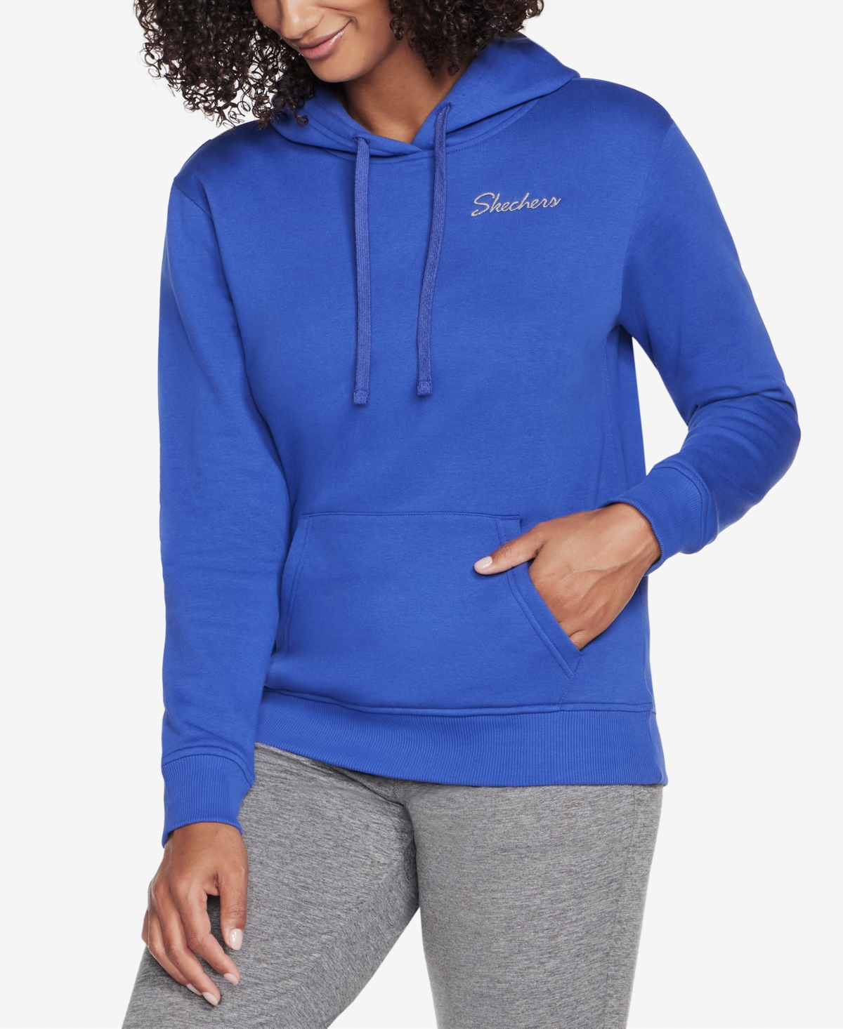 Shop Skechers Women's Signature Pullover Hoodie In Clematis Blue