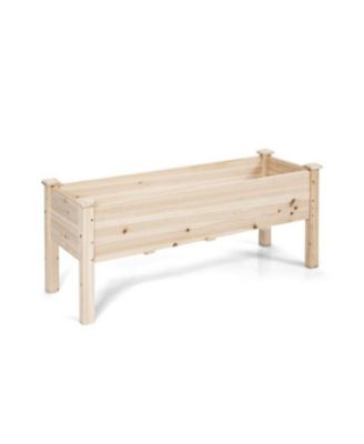 Wooden Raised Planter Bed for Healthy Vegetable and Herb Growth