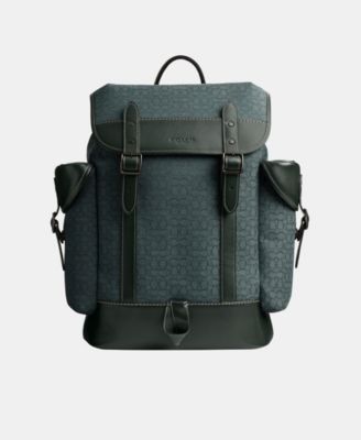 COACH Leather Hitch Backpack in Micro Signature Jacquard Macy s