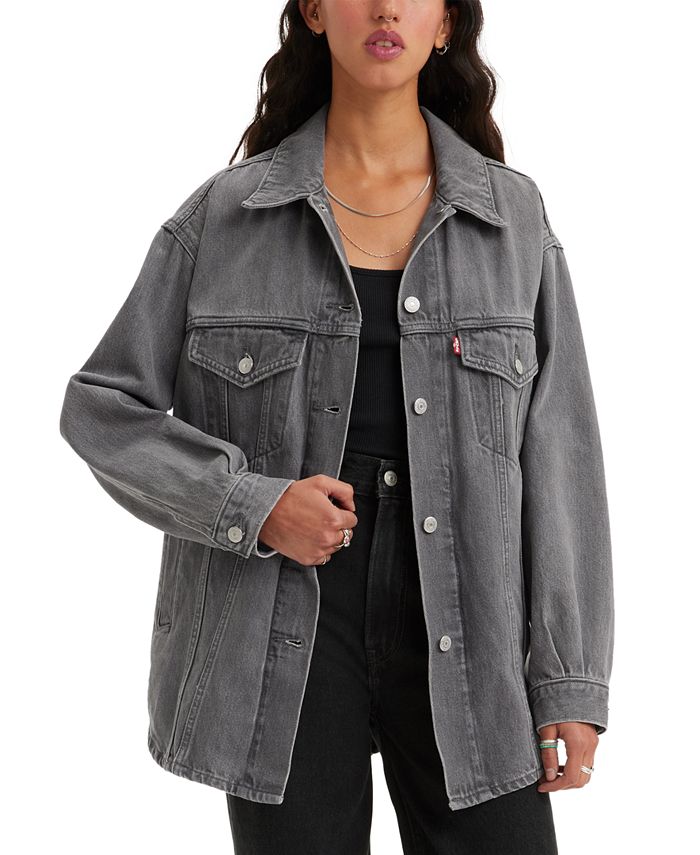 Womens denim shacket deals