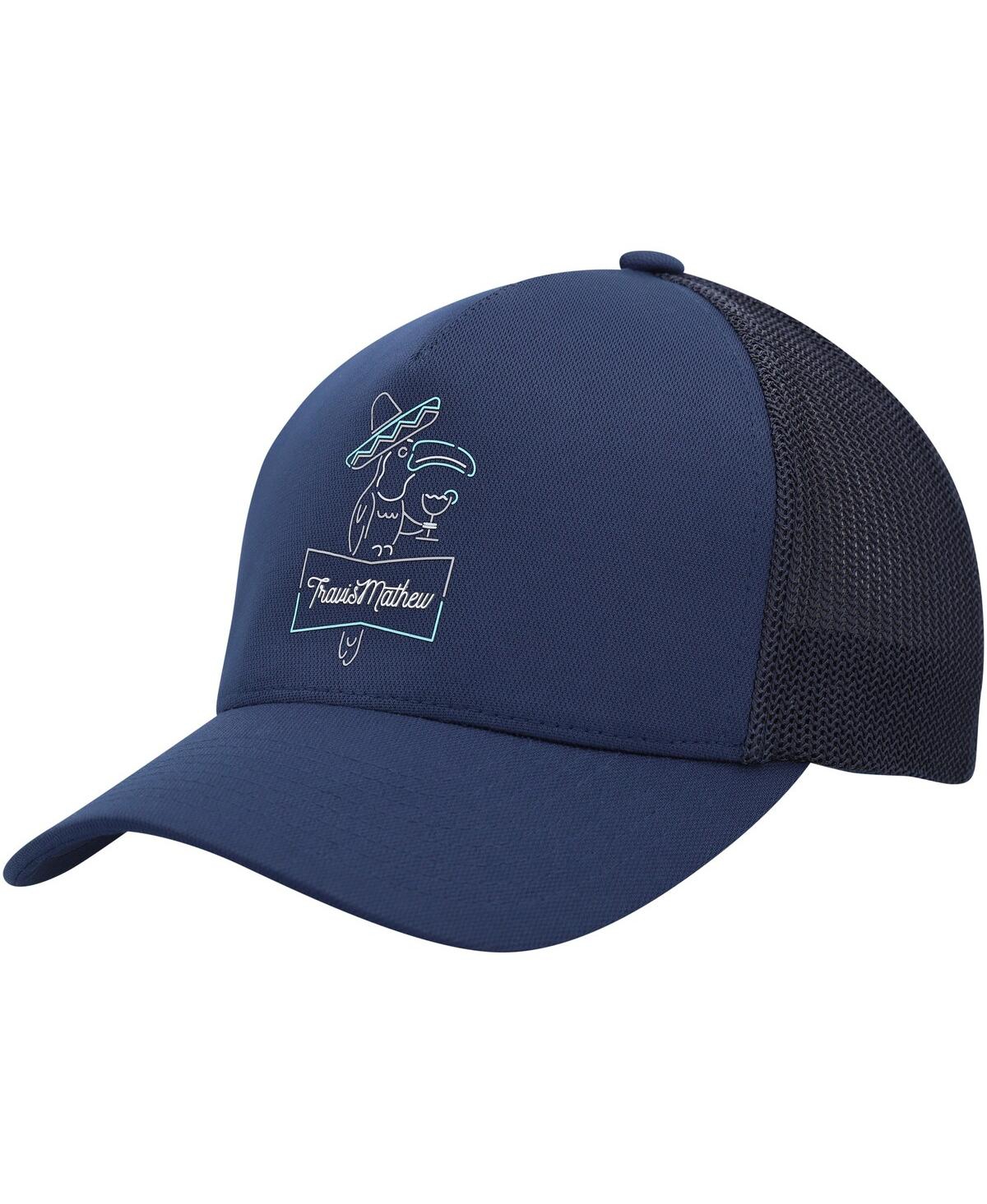 Travis Mathew Men's  Navy Morelia Trucker Adjustable Hat