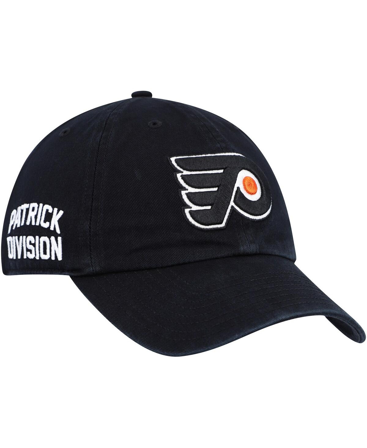 47 Brand Men's ' Black Philadelphia Flyers Clean Up Adjustable Hat