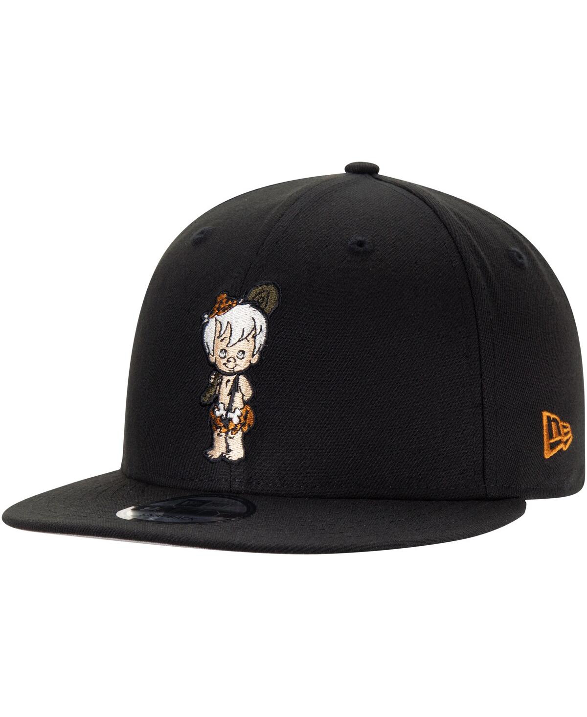 NEW ERA MEN'S NEW ERA BAMM-BAMM BLACK THE FLINTSTONES 9FIFTY SNAPBACK HAT 