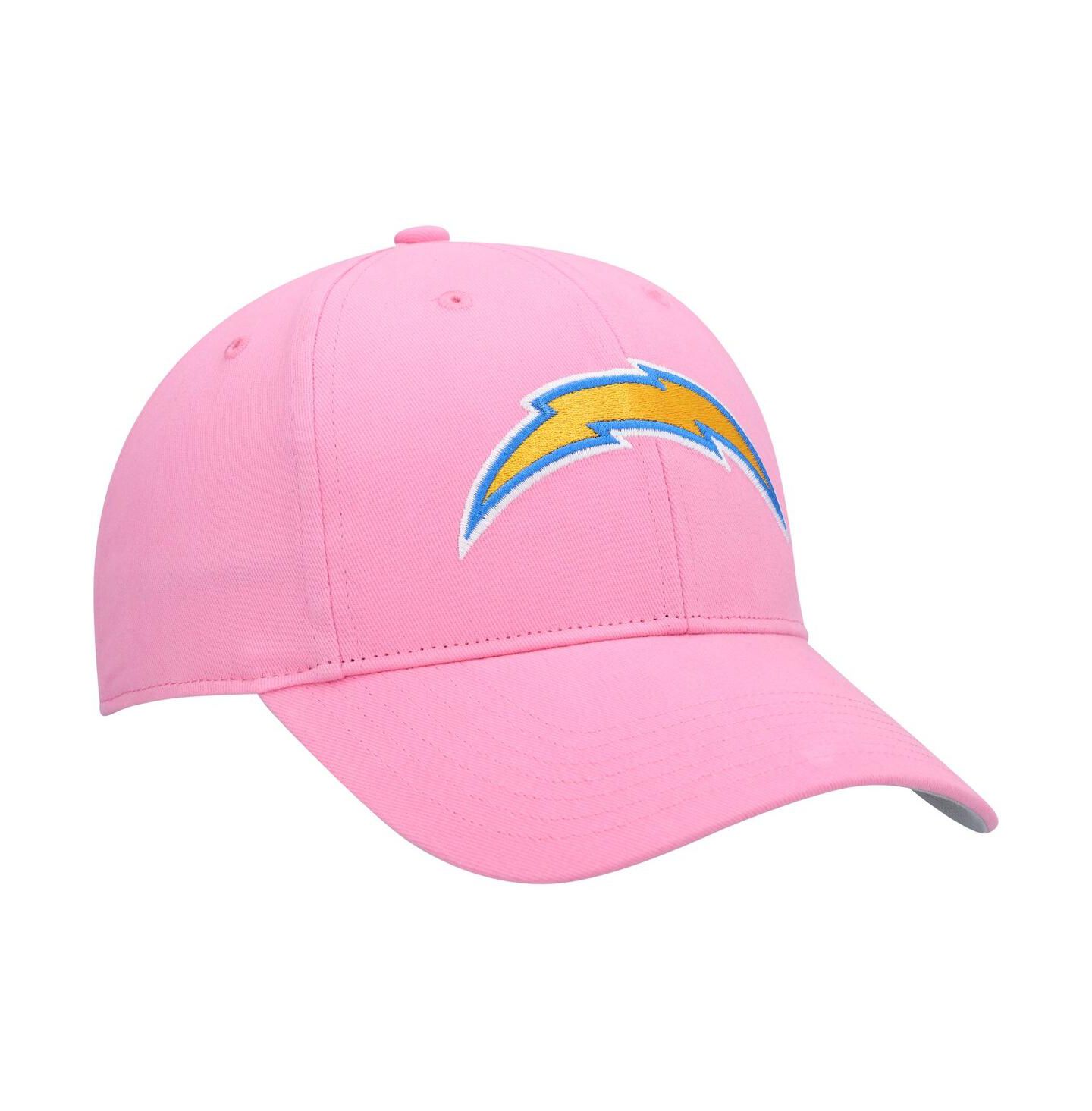 Кепка '47 Brand Pink Los Angeles Chargers Rose MVP Adjustable Hat для девочек — фото 3