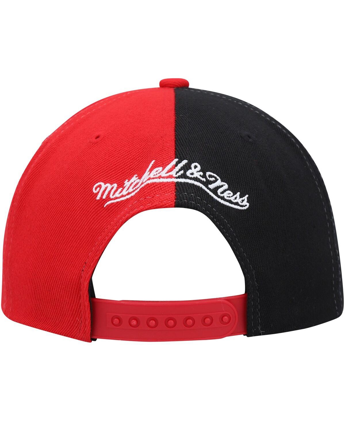 Shop Mitchell & Ness Men's  Red Houston Rockets Hardwood Classics Retroline Snapback Hat
