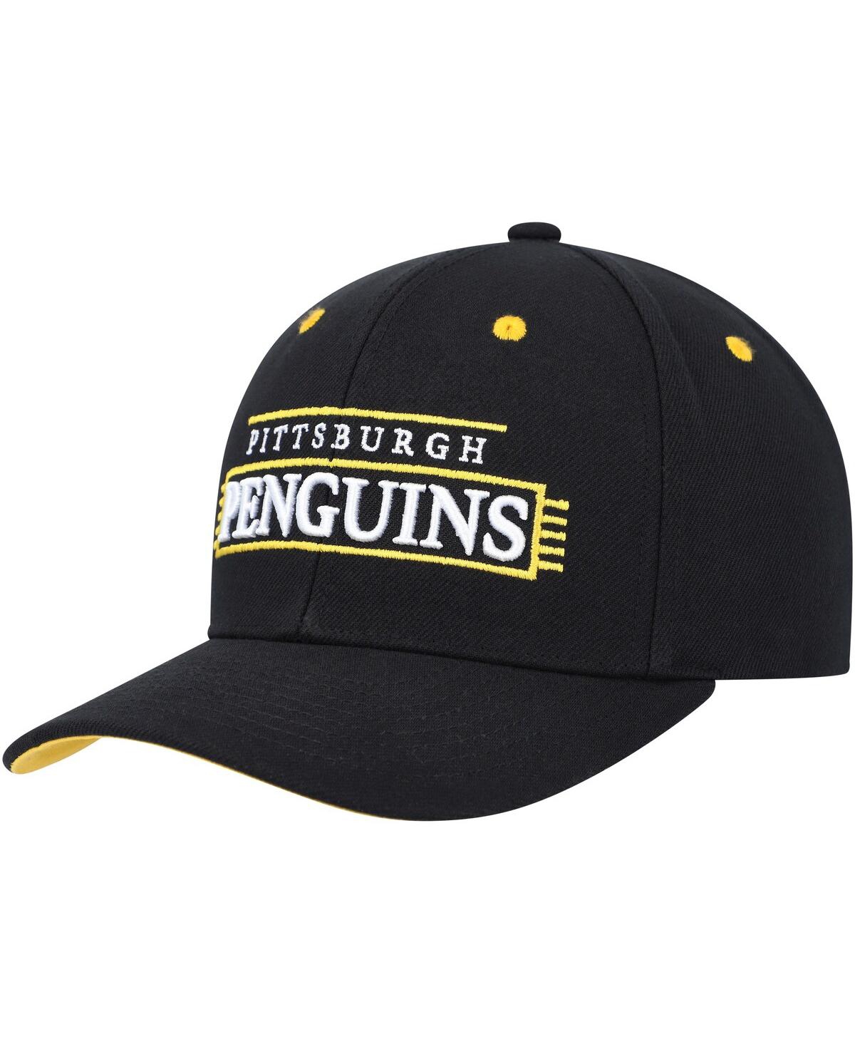 Mitchell & Ness Men's  Black Pittsburgh Penguins Lofi Pro Snapback Hat In Black