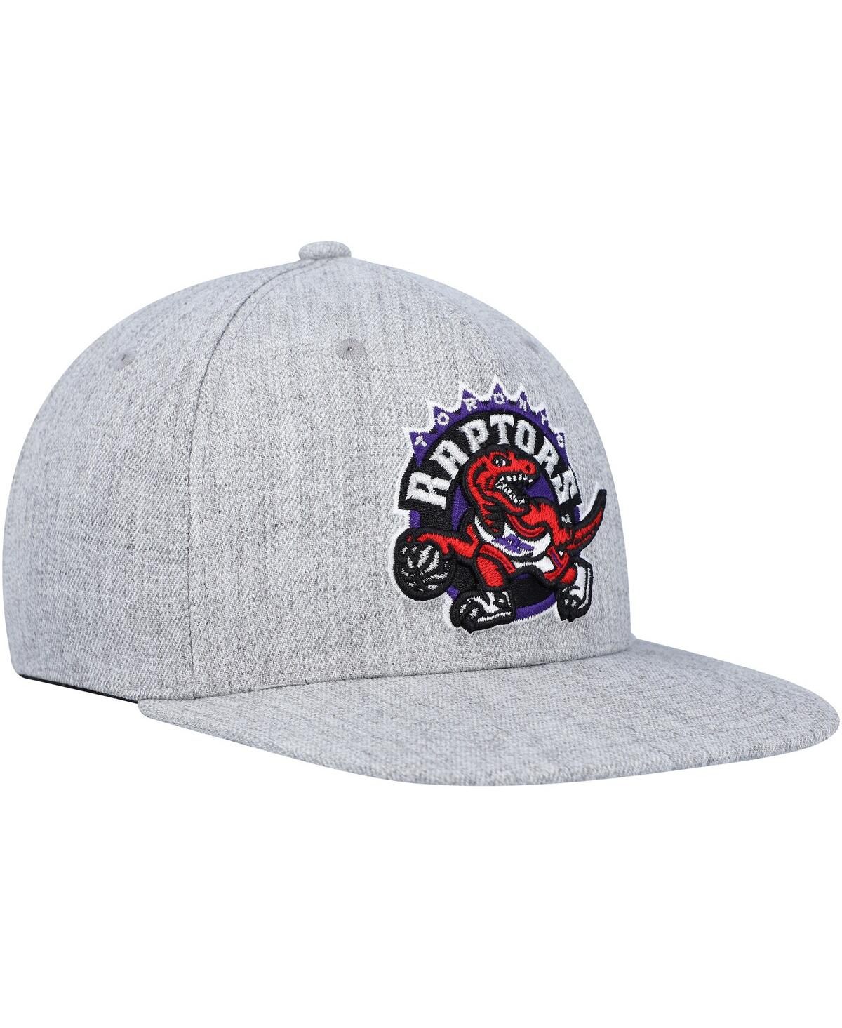 Men's Mitchell & NessToronto Raptors Hardwood Classics 2.0 Snapback Hat - Heather Gray