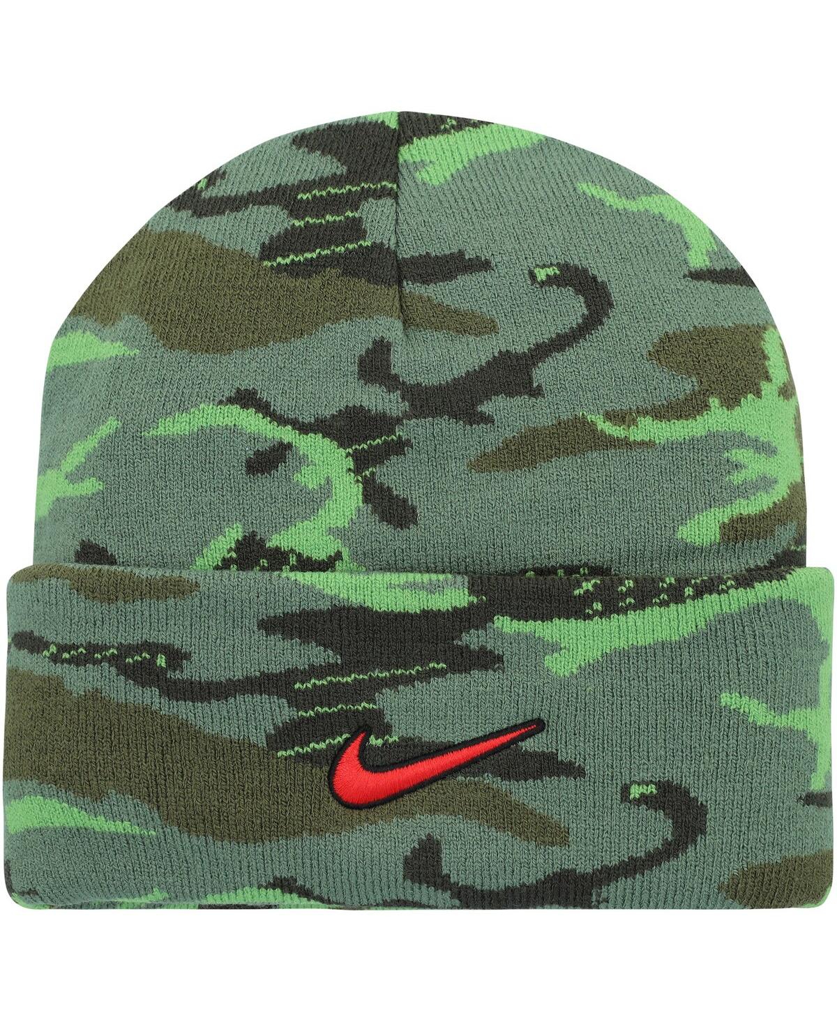 Shop Nike Men's  Camo Ole Miss Rebels Veterans Day Cuffed Knit Hat