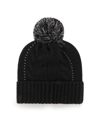Women's Black New Orleans Saints Bauble Cuffed Knit Hat with Pom