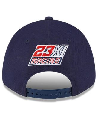 Men's White, Blue Bubba Wallace 9FORTY Americana Snapback Adjustable Hat