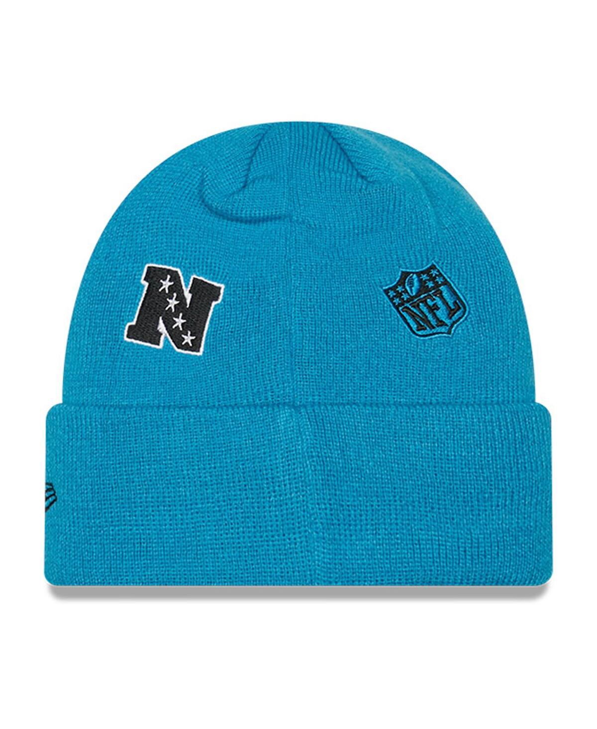Big Boys and Girls New EraCarolina Panthers Identity Cuffed Knit Hat - Blue