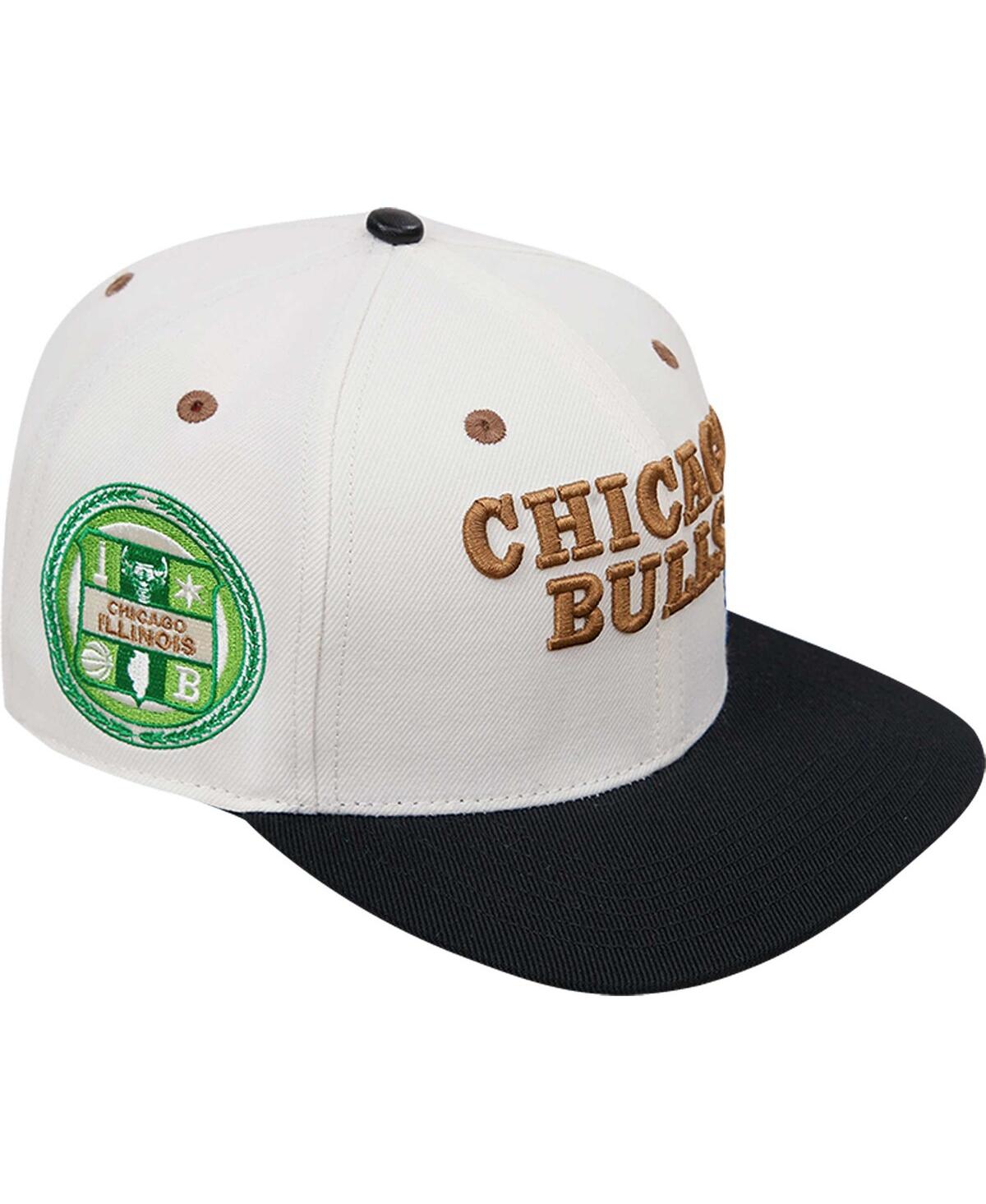 Pro Standard Men's Cream, Black Chicago Bulls Album Cover Snapback Hat In Cream,black