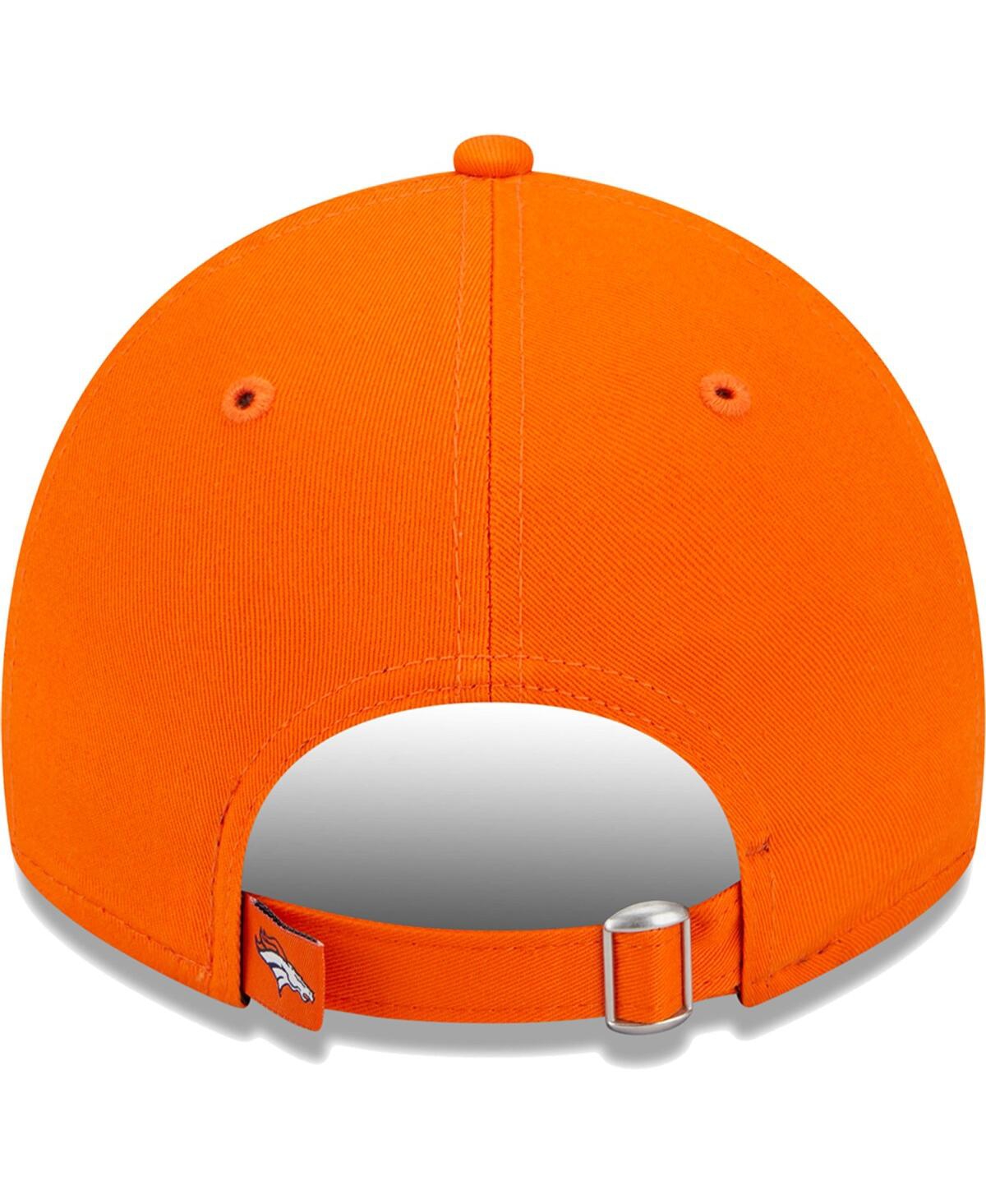 Women's New Era Orange Denver Broncos Leaves 9TWENTY Adjustable Hat
