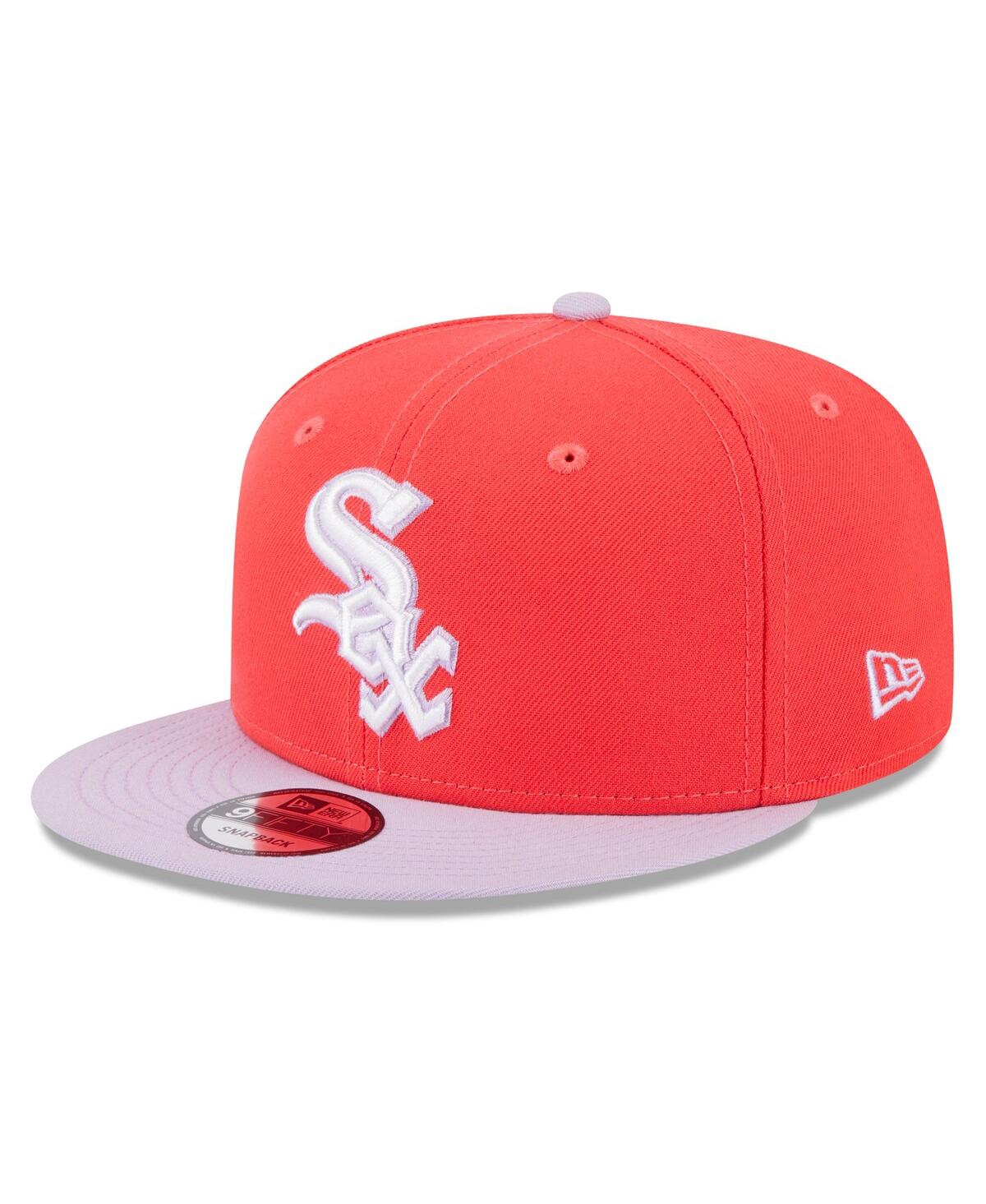 New Era Men's  Red, Purple Chicago White Sox Spring Basic Two-tone 9fifty Snapback Hat In Red,purple