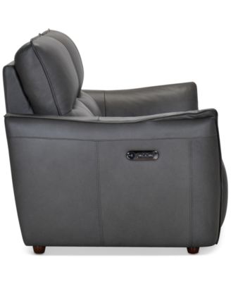 Polner 63" Leather Power Motion Loveseat, Created for Macy's