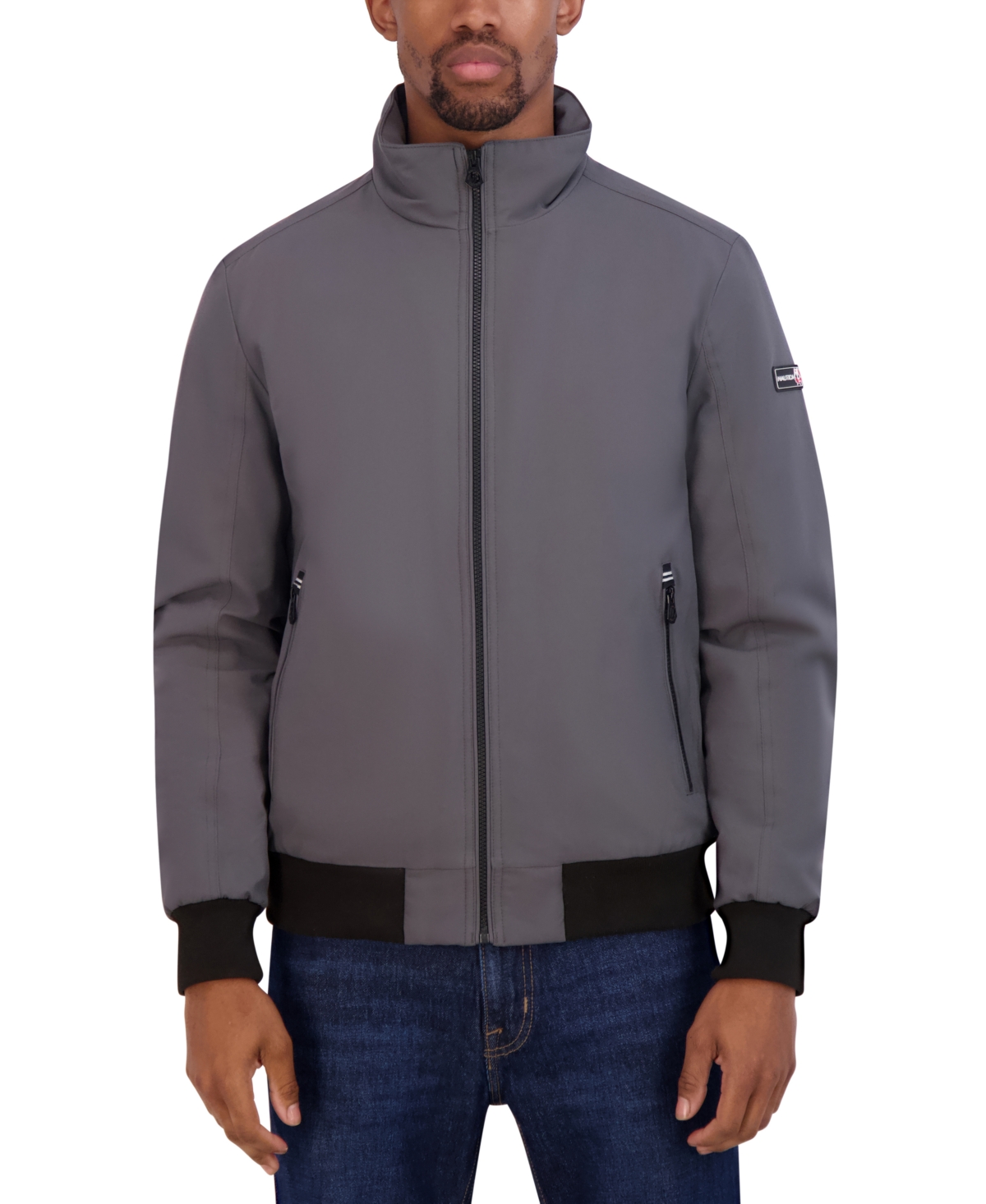 Nautica Men's Transitional Zip-Front Bomber Jacket