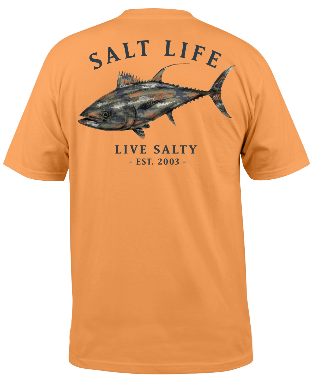 Salt Life Men's Tuna Journey Short-sleeve Graphic Pocket T-shirt In Mock Orange