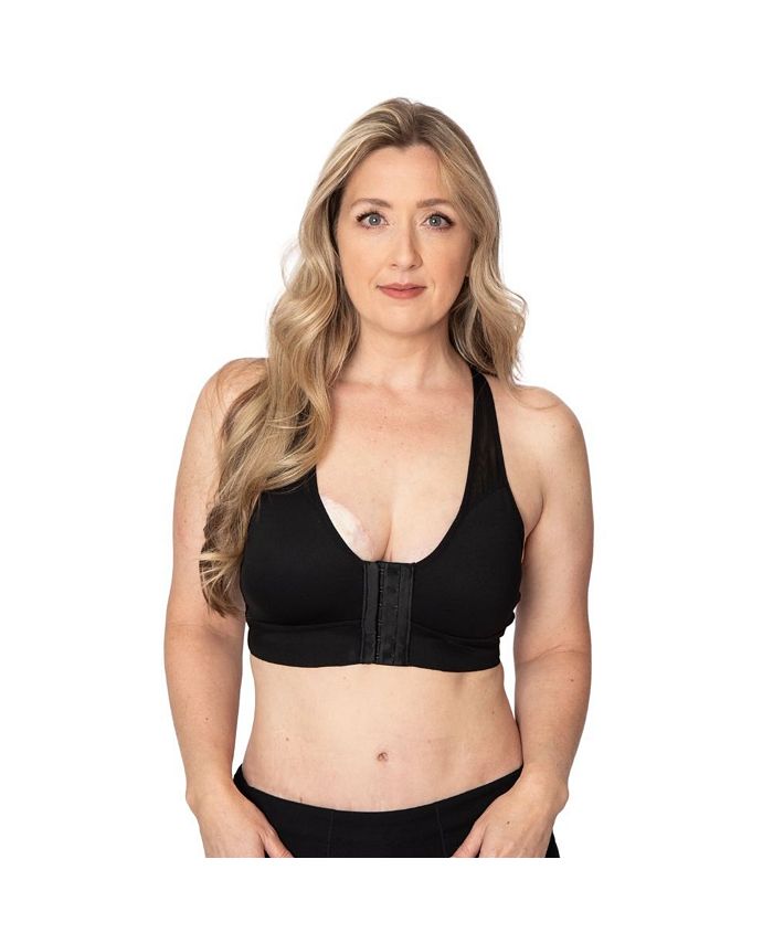 Front Closure Lace Bras for Women, No Underwire Post Surgery Bra Beauty  Back Adjustable Strap Smoothing Nursing Bra Black : : Clothing,  Shoes & Accessories