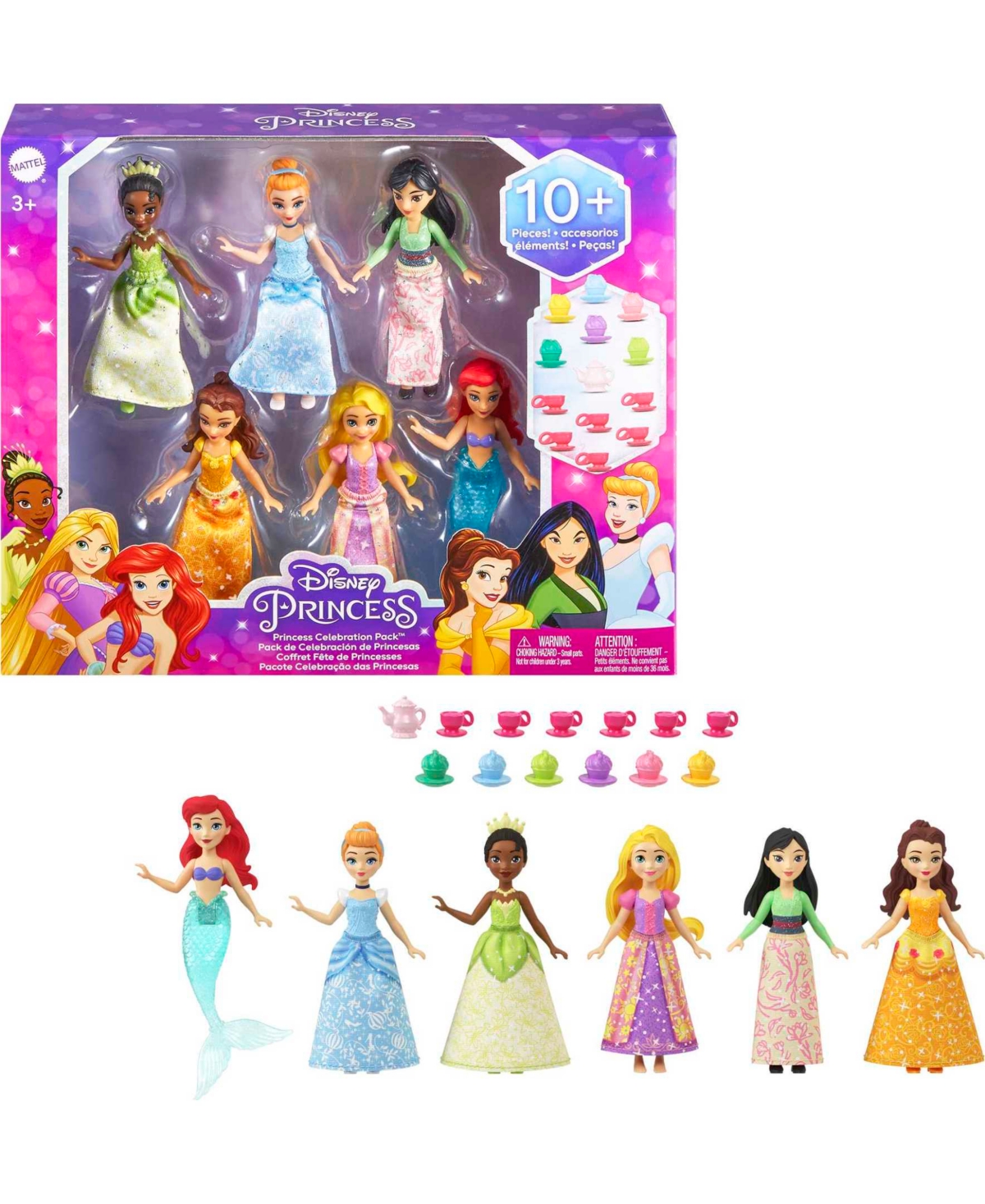 Disney Princess Kids' Princess Celebration Pack In Multi-color