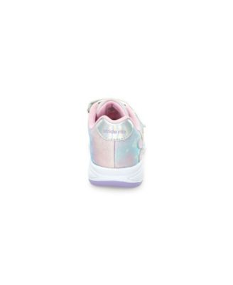 Scarpe da ginnastica per bambini e bambine, con glitter arcobaleno e glitter, casual, sportive, corsa, camminata, Arcobaleno, 30 EU