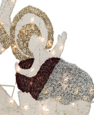 6.75' Light Emitting Diode (LED) Lighted Holy Family Nativity Scene Outdoor Christmas Decoration