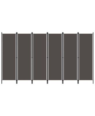 6-Panel Room Divider Anthracite 118.1"x70.9"