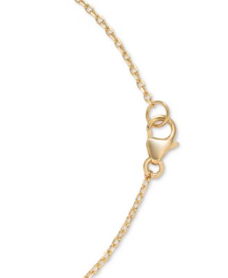 Sky Blue Topaz (1/3 ct. t.w.) & White Topaz (5/8 ct. t.w.) Cross 18" Pendant Necklace in 14k Gold-Plated Sterling Silver (Also in Citrine, Onyx, Peridot & Rhodolite)