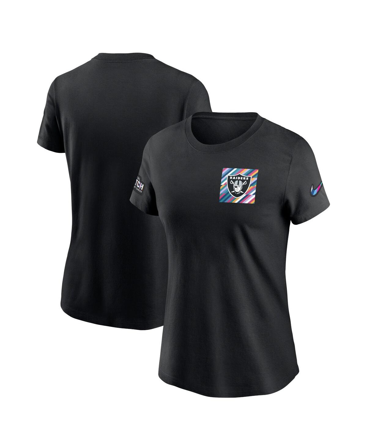 Nike Women's  Black Las Vegas Raiders 2023 Nfl Crucial Catch Sideline Tri-blend T-shirt