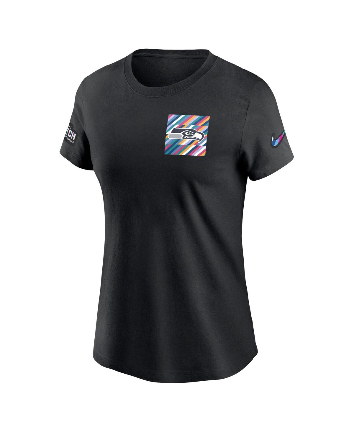 Nike Seattle Seahawks Crucial Catch Sideline  Women's Nfl T-shirt In Black