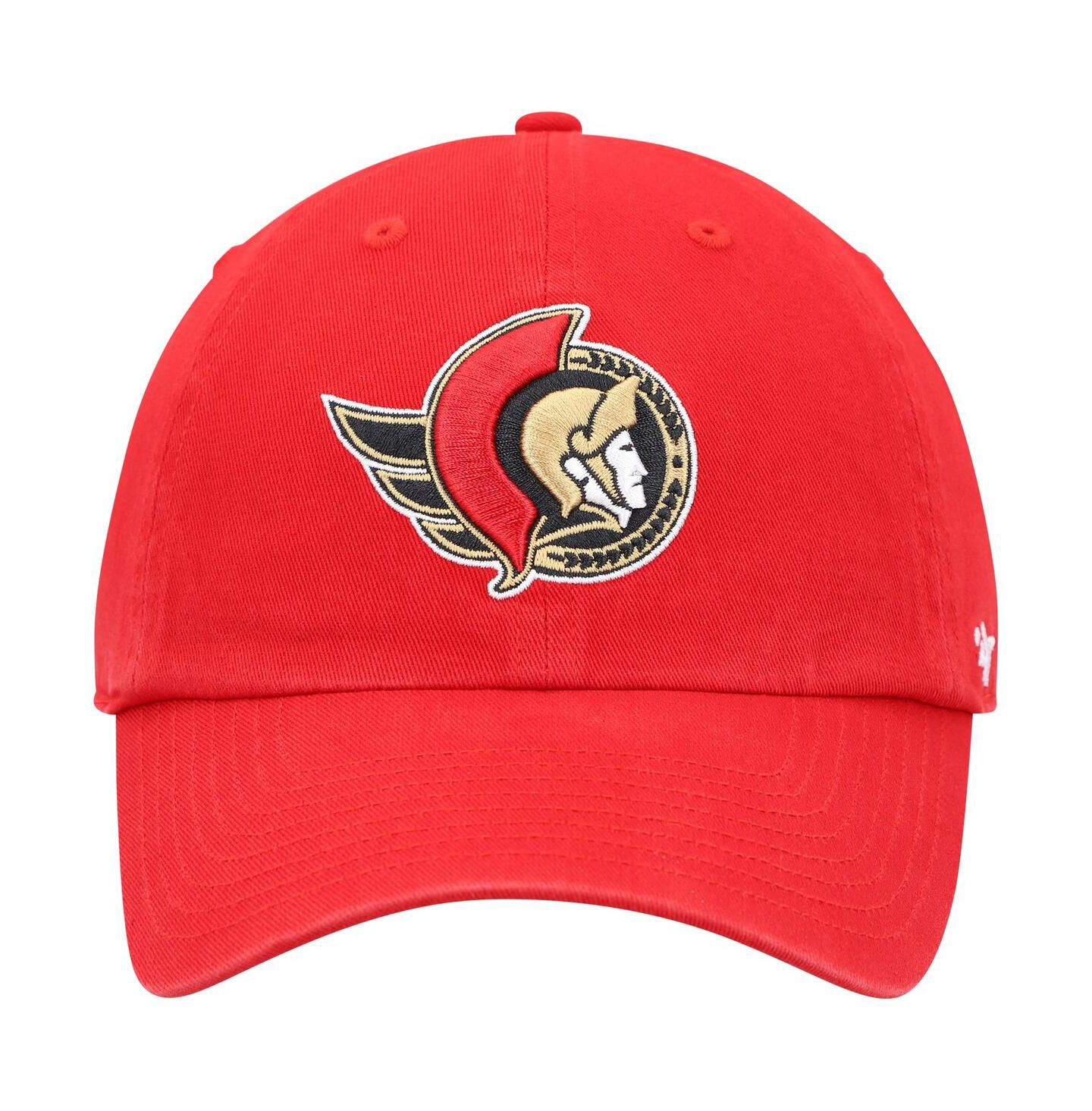 Мужская кепка '47 Brand Red Ottawa Senators Team Clean Up Adjustable Hat — фото 2